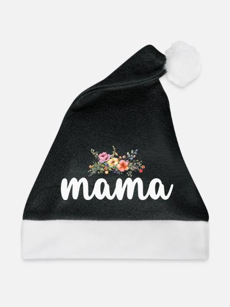 Mama Mutter - Weihnachtsmütze - Schwarz/Weiß