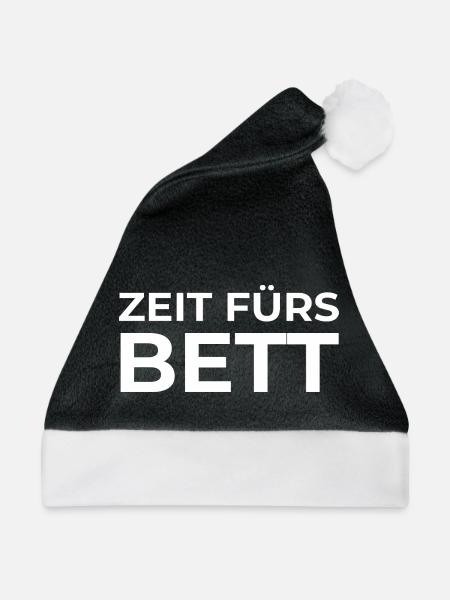 Bett - Weihnachtsmütze - Schwarz/Weiß - Vorne
