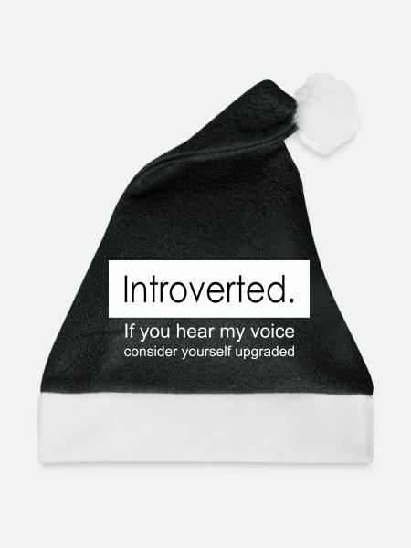 introvertiert - Weihnachtsmütze - Schwarz/Weiß
