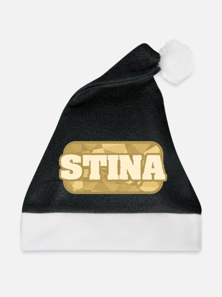 Stina als Gesundheit - Weihnachtsmütze - Schwarz/Weiß