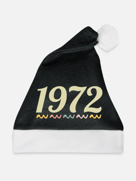 1972 - Weihnachtsmütze - Schwarz/Weiß