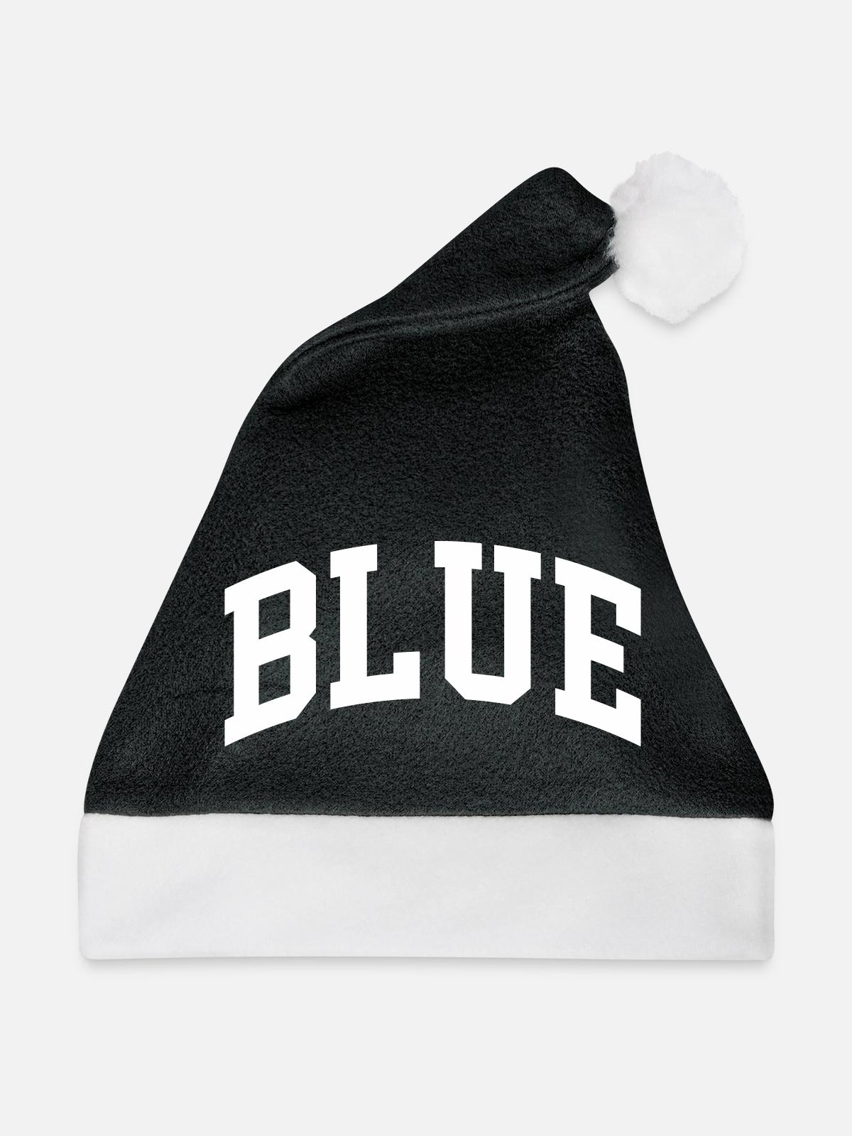 Blue - Weihnachtsmütze - Schwarz/Weiß - Vorne