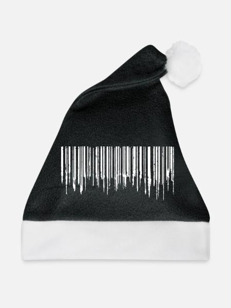 Barcode - White - Weihnachtsmütze - Schwarz/Weiß