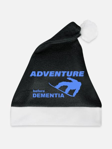 SNOWBOARD ADVENTURE - Weihnachtsmütze - Schwarz/Weiß