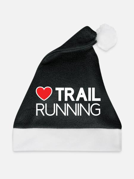 Ich liebe Trailrunning - Weihnachtsmütze - Schwarz/Weiß