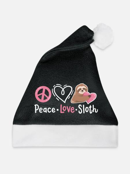Faultier Liebhaber - Weihnachtsmütze - Schwarz/Weiß