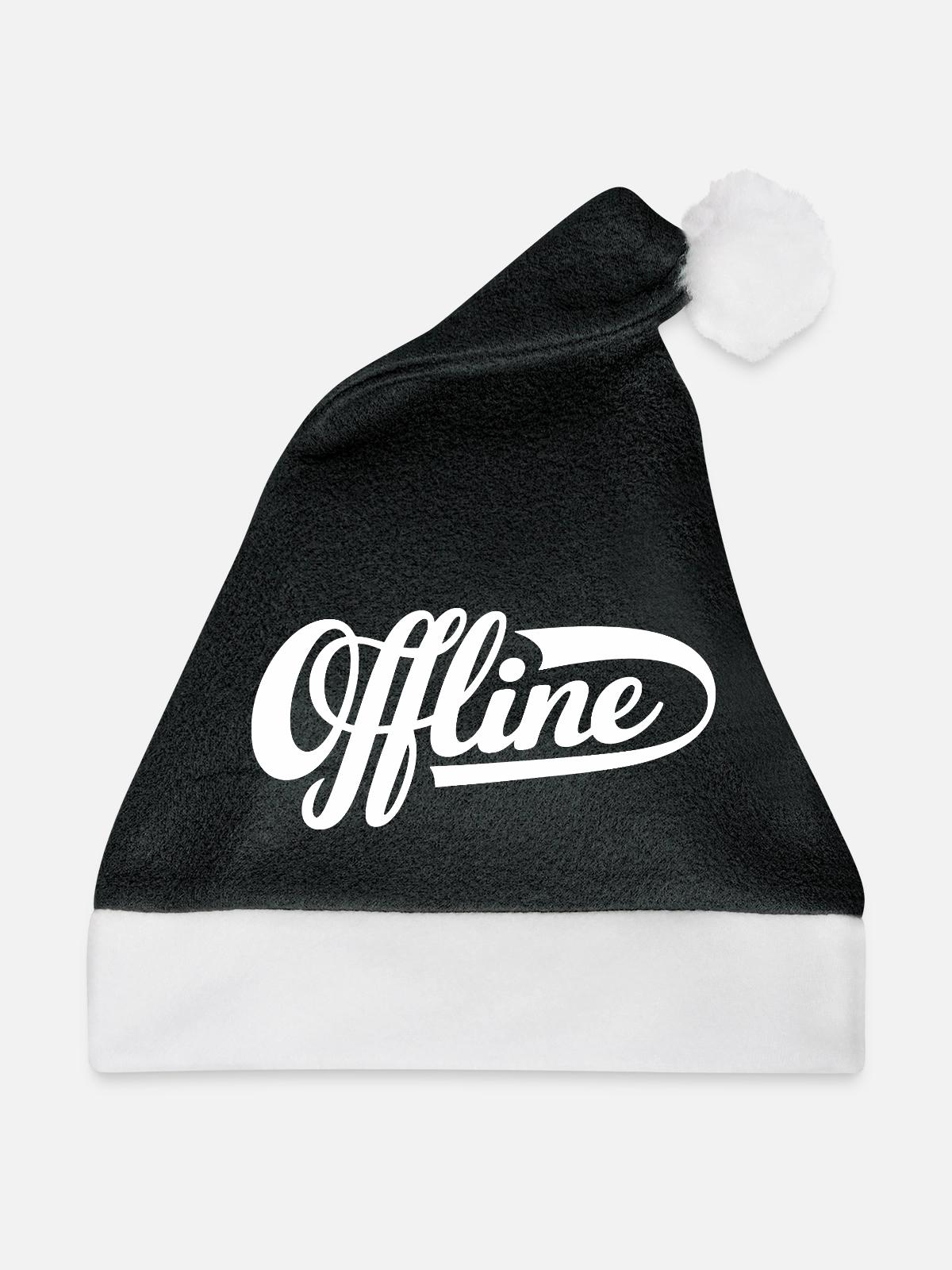 Offline Statement - Weihnachtsmütze - Schwarz/Weiß - Vorne