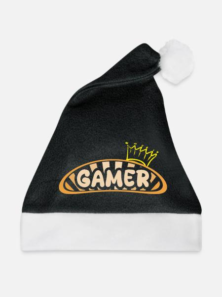 Beruf Gamer - Weihnachtsmütze - Schwarz/Weiß