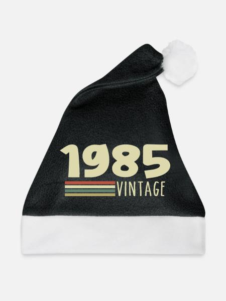 1985-Jubiläum-1985-retro-1985 - Weihnachtsmütze - Schwarz/Weiß