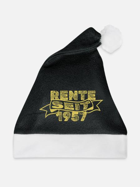1957 - Weihnachtsmütze - Schwarz/Weiß