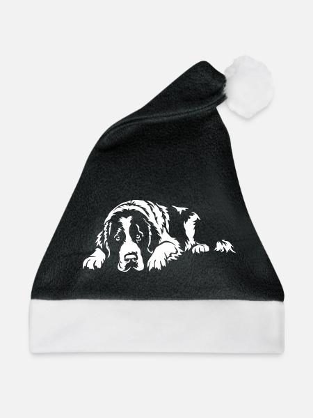Landseer "Black Edition" - Weihnachtsmütze - Schwarz/Weiß
