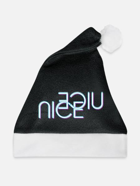 Nice schriftzug - Weihnachtsmütze - Schwarz/Weiß