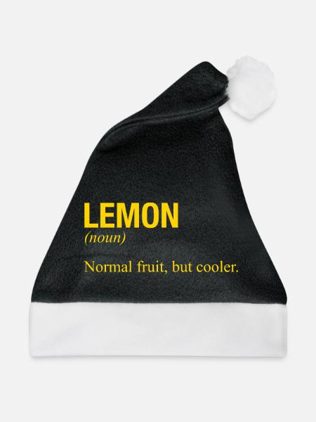 LEMON - Weihnachtsmütze - Schwarz/Weiß