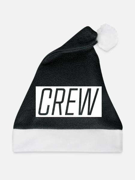 Crew Typografie Bold - Weihnachtsmütze - Schwarz/Weiß