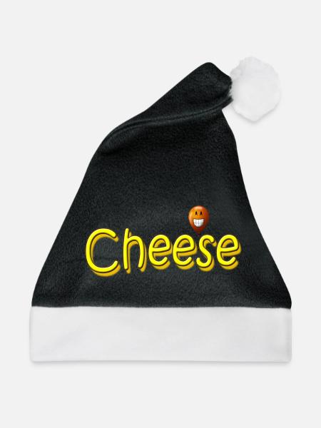 CHEESE - Weihnachtsmütze - Schwarz/Weiß