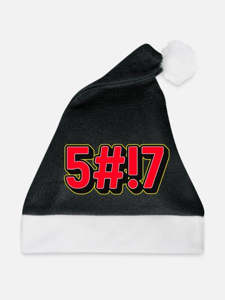 Scheiße 3D - Weihnachtsmütze - Schwarz/Weiß