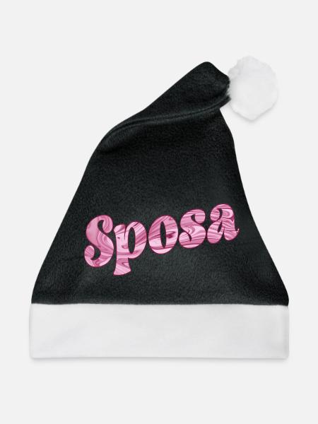 Italien-Braut - Weihnachtsmütze - Schwarz/Weiß