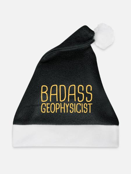 Geophysicist Badass Geophysics - Weihnachtsmütze - Schwarz/Weiß