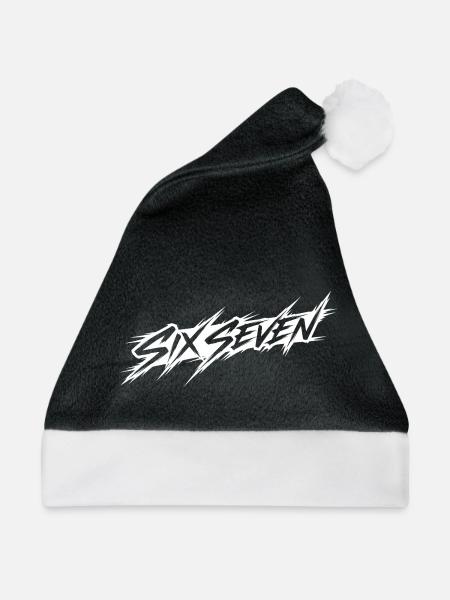 Six seven - Weihnachtsmütze - Schwarz/Weiß