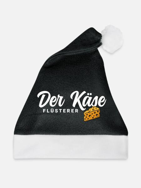 Der Käse Flüsterer - Weihnachtsmütze - Schwarz/Weiß - Vorne