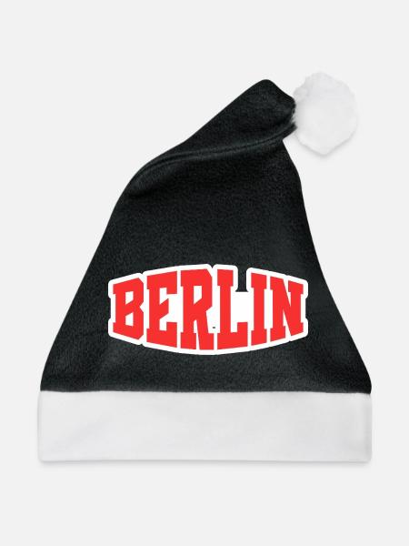 Berlin - Weihnachtsmütze - Schwarz/Weiß