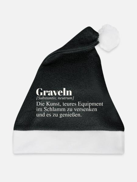 Graveln Definition - Weihnachtsmütze - Schwarz/Weiß