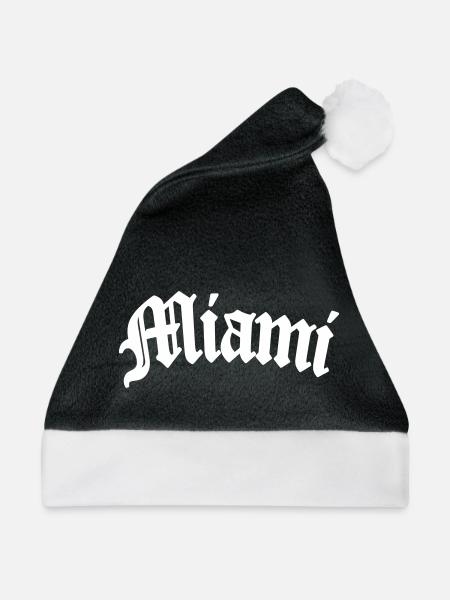 miami shirt - Weihnachtsmütze - Schwarz/Weiß