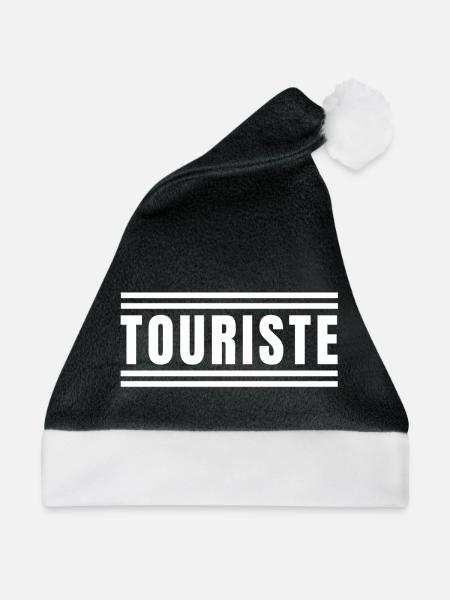 Tourist, Tourismus, Sightseeing - Weihnachtsmütze - Schwarz/Weiß - Vorne