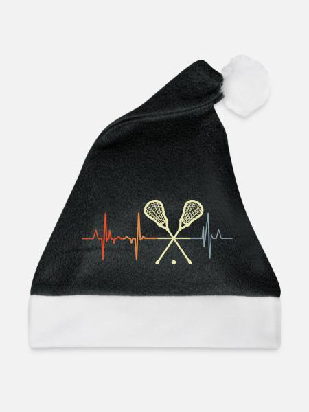 Lacrosse Herzklopfen - Weihnachtsmütze - Schwarz/Weiß