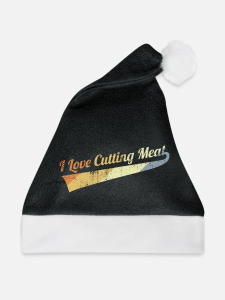 Ich liebe es Fleisch zu schneiden - Weihnachtsmütze - Schwarz/Weiß