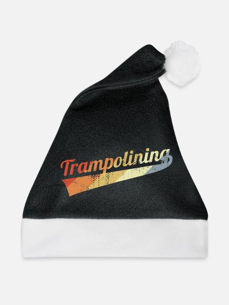 Vintage Trampolinspringen - Weihnachtsmütze - Schwarz/Weiß