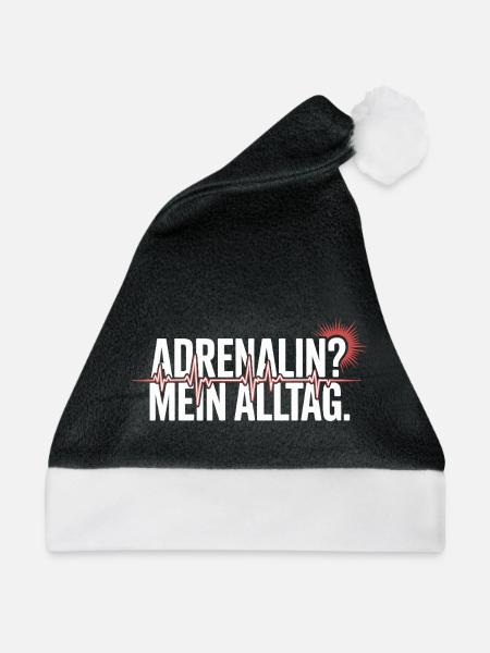 Rettungssanitäter Geschenk Krankenwagen Fahren - Weihnachtsmütze - Schwarz/Weiß