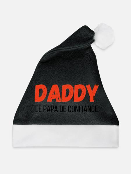 Daddy, der vertraute Papa – Geschenkidee - Weihnachtsmütze - Schwarz/Weiß