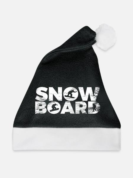 Snowboarding - Weihnachtsmütze - Schwarz/Weiß