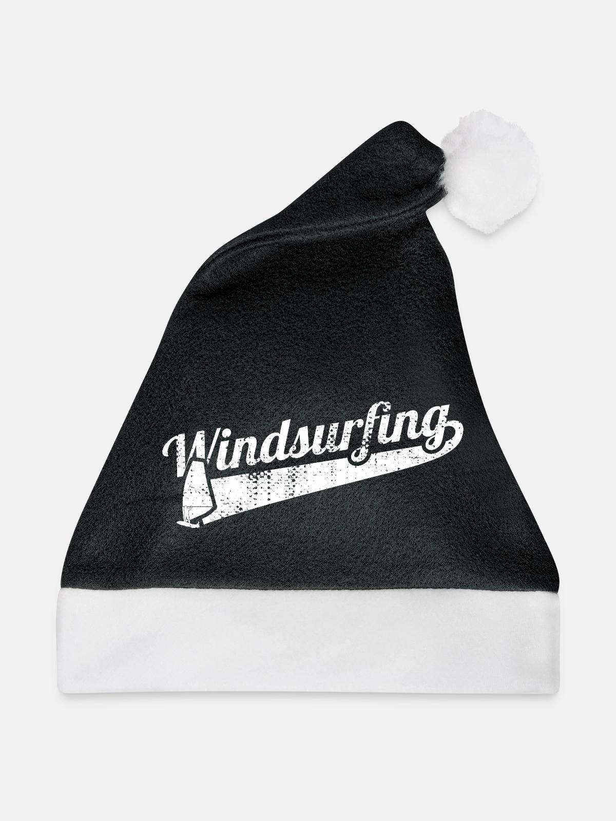 Windsurfing - Weihnachtsmütze - Schwarz/Weiß - Vorne