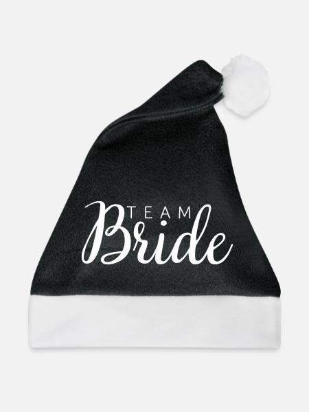 Team Bride white - Weihnachtsmütze - Schwarz/Weiß