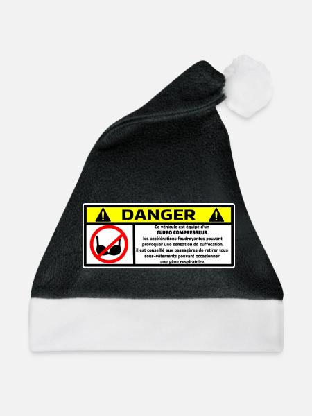 Stoßstange - Weihnachtsmütze - Schwarz/Weiß
