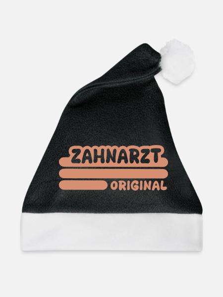 Zahnarzt als Beruf - Weihnachtsmütze - Schwarz/Weiß