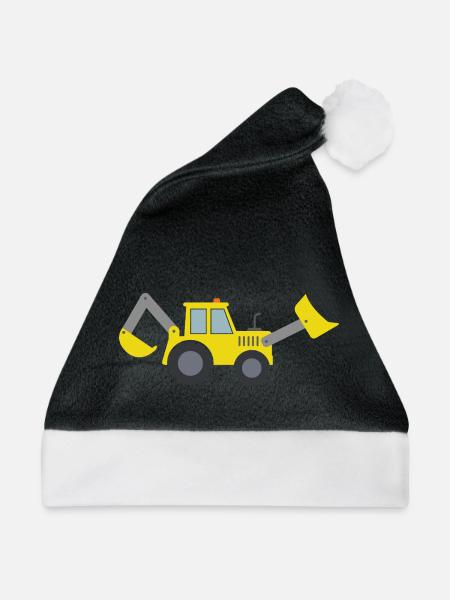 Baggerlader - Weihnachtsmütze - Schwarz/Weiß