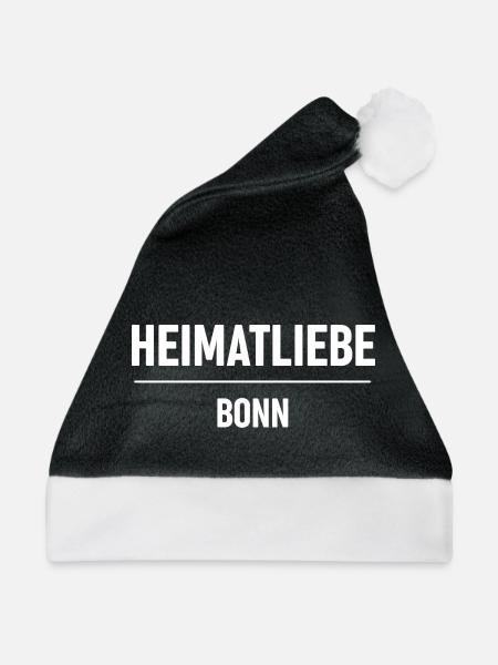 Heimatliebe Bonn - Weihnachtsmütze - Schwarz/Weiß