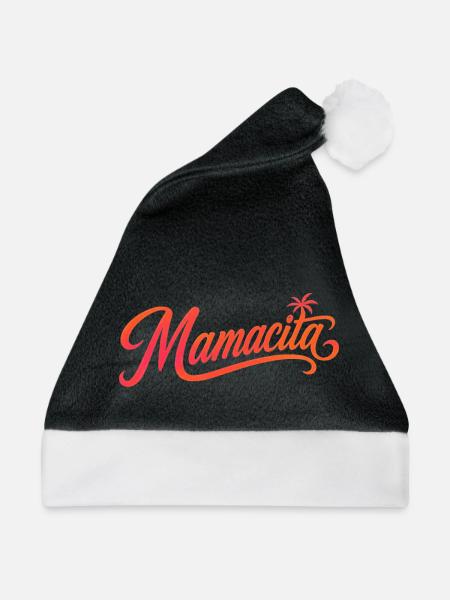 Mamacita - Weihnachtsmütze - Schwarz/Weiß