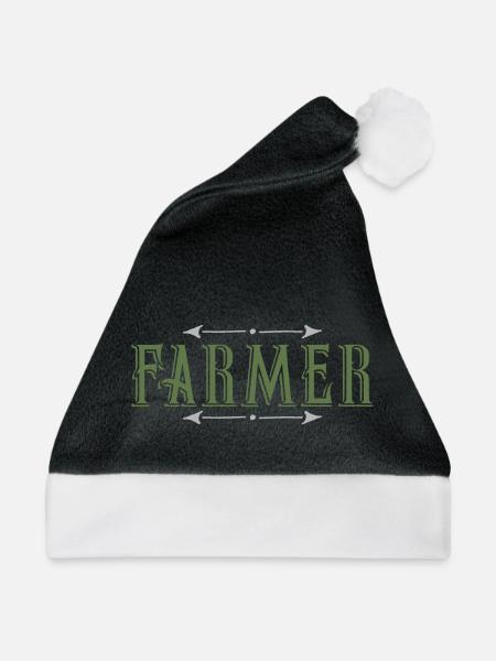 Farmer - Weihnachtsmütze - Schwarz/Weiß