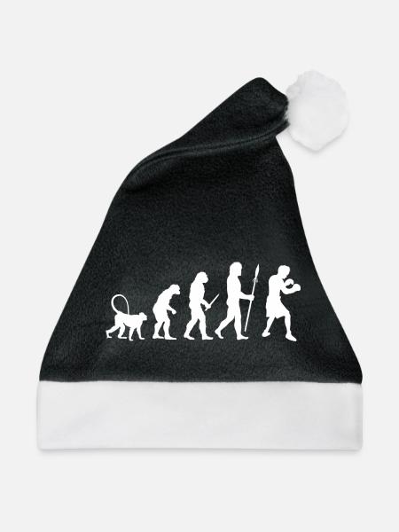 Evolution des Boxens - Weihnachtsmütze - Schwarz/Weiß