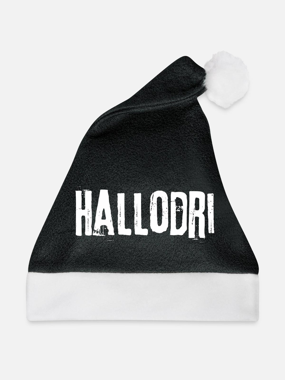 Hallodri - Weihnachtsmütze - Schwarz/Weiß - Vorne