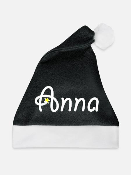 Anna - Weihnachtsmütze - Schwarz/Weiß