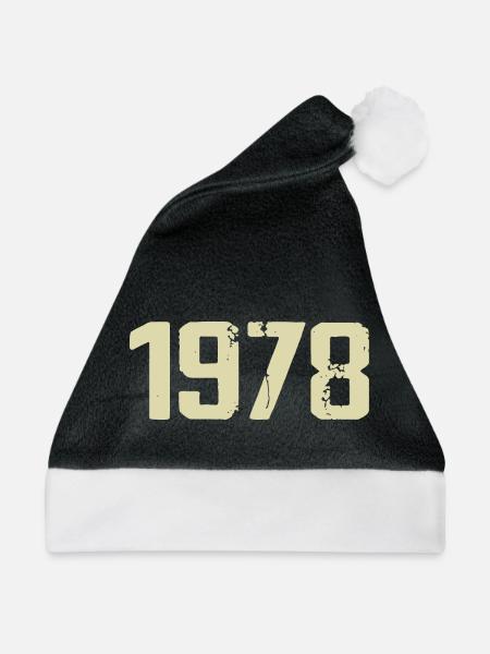 Jubiläum 1978 - Weihnachtsmütze - Schwarz/Weiß