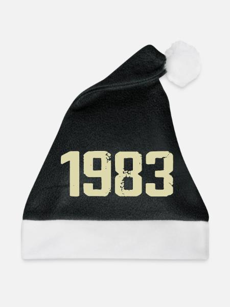 Jubiläum 1983 - Weihnachtsmütze - Schwarz/Weiß