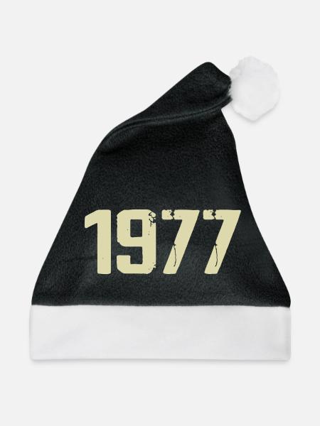 Jubiläum 1977 - Weihnachtsmütze - Schwarz/Weiß
