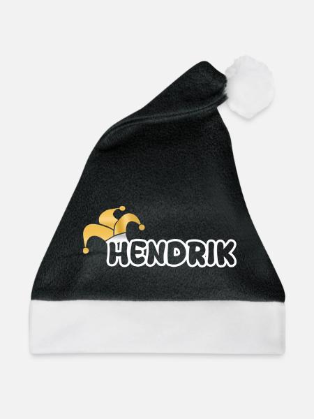 Fastnacht Hendrik - Weihnachtsmütze - Schwarz/Weiß