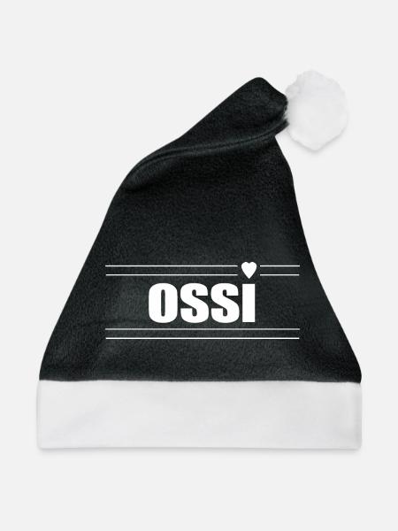 Ossi mit Herz - Weihnachtsmütze - Schwarz/Weiß